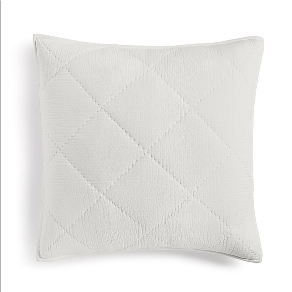 Hotel Collection Diamond Dobby Quilted Euro Sham